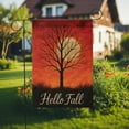 thumbnail image 3 of Hello Fall Garden Flag, Autumn Tree Yard Decor, Seasonal Outdoor Banner, Full Moon Fall Garden Sign, Harvest Porch Decoration, Halloween Gift, 3 of 7