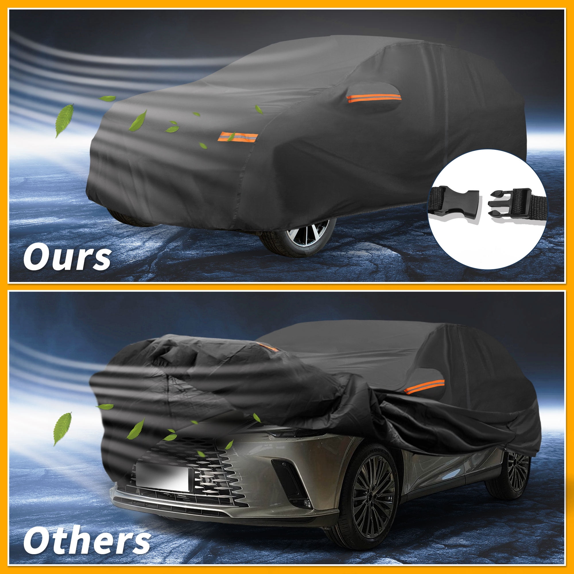 Unique Bargains Durable Waterproof Car Cover Black ["for Lexus RX"]