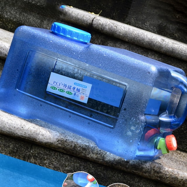 Cubo de plástico para almacenamiento de agua, cubo de agua pura para PC, botella de agua para exteriores, tanque de agua de almacenamiento para PC, eficiencia óptima