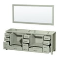 thumbnail image 4 of Wyndham Collection WCS141484DLGCXSXXM70 Sheffield 84" Double Free Standing Vanity Cabinet, 4 of 4