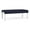 Open House Navy, variant on Waterfall Reception Waiting Room 2-Seat Bench Dark / Silver Steel / Navy Blue