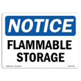 thumbnail image 1 of SignMission OS-NS-A-1218-L-12782 12 x 18 in. OSHA Notice Sign - Flammable Storage, 1 of 1