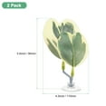 thumbnail image 3 of Uxcell 2-Pack Pad de Hoja de Pez Betta, Pad de Planta en Forma de Hoja, Cama de Descanso para Peces para Decoraciones de Tanques de Peces [Verde y Blanco, en Forma de Hoja de Uva], 3 of 7