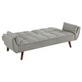 thumbnail image 4 of Caufield Upholstered Tufted Convertible Sofa Bed Grey, 4 of 16
