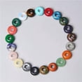 thumbnail image 2 of K-KED 100pcs Mixed Natural Stone Round Big Hole Beads 14X8mm DIY Bracelet Necklace-Opal, 2 of 9