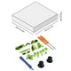thumbnail image 4 of Botones Disparador Parachoques LB RB Repuesto para Controlador Xbox One Elite () Verde, 4 of 5
