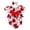 Red, variant on Bearichfupo Infant Boys Girls Short Sleeve Ruffles Floral Prints Romper Jumpsuit Newborn Bodysuits Clothes,Sizes 0-3 Months