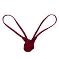 thumbnail image 4 of LowProfile Mens Underwear Open Back Underpants Rise Thong Brief PantiesLowProfile Wine RedLowProfile M, 4 of 6
