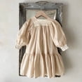 thumbnail image 4 of Youmylove Dresses For Girls Baby Girls Long Sleeveless Solid Lace Spring Autumn Princess Dress Clothes, 4 of 4
