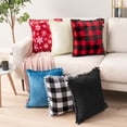 thumbnail image 5 of PAVILIA Black Throw Pillow Covers with Pom Pom 20x20 Set of 2, Decorative Pillow Cases for Bedroom Aesthetic, Small Throw Pillows Set for Bed, Velvet Euro Plush Cushion Covers for Sofa Couch, 5 of 7