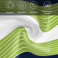 thumbnail image 6 of Navy Blue Green Stripe Cloth Napkins, Modern Art Horizontal Striped Washable and Reusable Dinner Napkins Set of 8, Table Napkin for Kitchen Party Birthday Wedding Hotel Housewarming 20"x20", 6 of 9