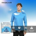 thumbnail image 5 of INGEAR Men's UPF 50+ Long Sleeve Rash Guard, Quick-Dry, Yellow, S, 5 of 6