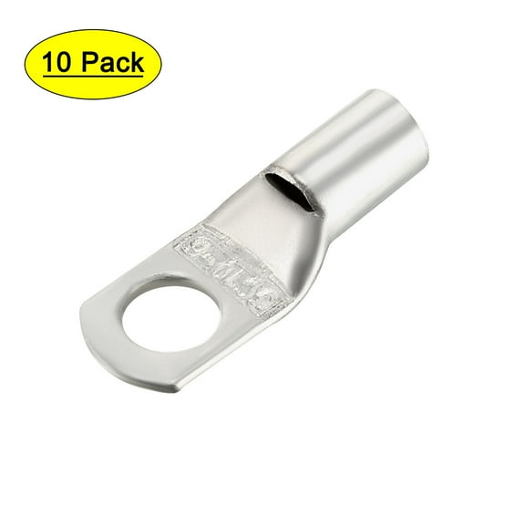 10Pcs SC10-6 Non-Insulated U-Type Copper Crimp Terminals 6mm2 Wire Connector