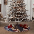 thumbnail image 4 of Sikiie Night Sky Bald Eagle Nativity Christmas Tree Skirt, Jesus Christian Winter Holiday Tree Mat Decoration(30-48IN)36", 4 of 6