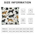 thumbnail image 6 of COMIO  Calico Cat and Black Cat Silhouette Throw Pillow Covers, Square Pillowcase Decorative Soft Cushion Case for Couch Sofa Bedroom Car Living Room, &nbsp;2pc, 6 of 6