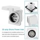 thumbnail image 4 of 30AMP RV Power Inlet Outlet Shore Power Kit W/Boot Cord Protector 125V NEMA L5-30P L5-30R Male Female Connector Plug, 4 of 5