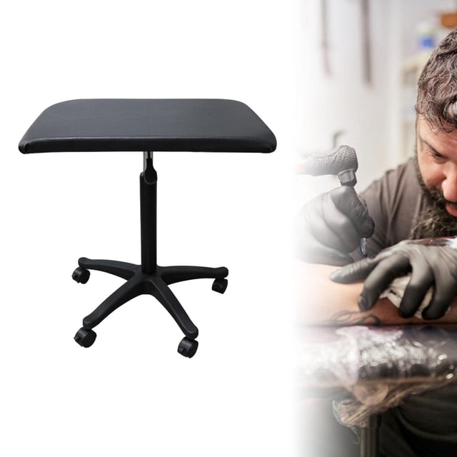 Reposabrazos para tatuajes, soporte de mano para tatuajes con ruedas de posicionamiento, soporte estable para reposabrazos para tatuajes, altura