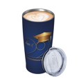 thumbnail image 3 of Taza de viaje de acero inoxidable con aislamiento de 20 oz para café con pajita, taza térmica portátil, juego de tres piezas para graduación de la clase de último año de 2024, 3 of 7