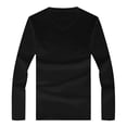 thumbnail image 4 of COMVALUE Mens Solid V Neck Long Sleeve T Shirt Slim Cut Soft Lightweight Basic Tee For Casual Daily Wardrobe, 4 of 4