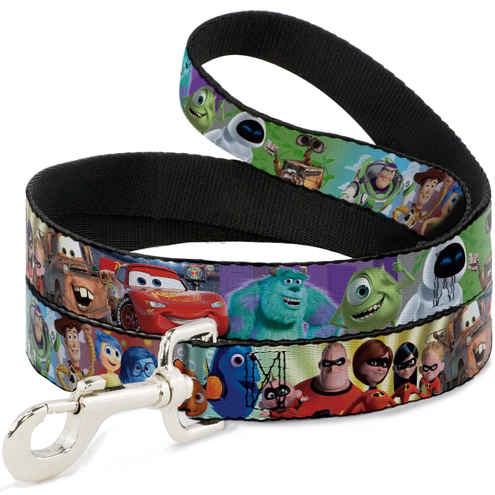 Dog Leash Disney Pixar 7 Movie Character Collage 4 Feet Long 0 5 Inch Wide Walmart Com Walmart Com