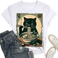 thumbnail image 5 of Wangmeiwg Cat Ramen Funny Graphic Tees Cat Anime T Shirt Miss Long Sleeve Shirts for Women, 5 of 5