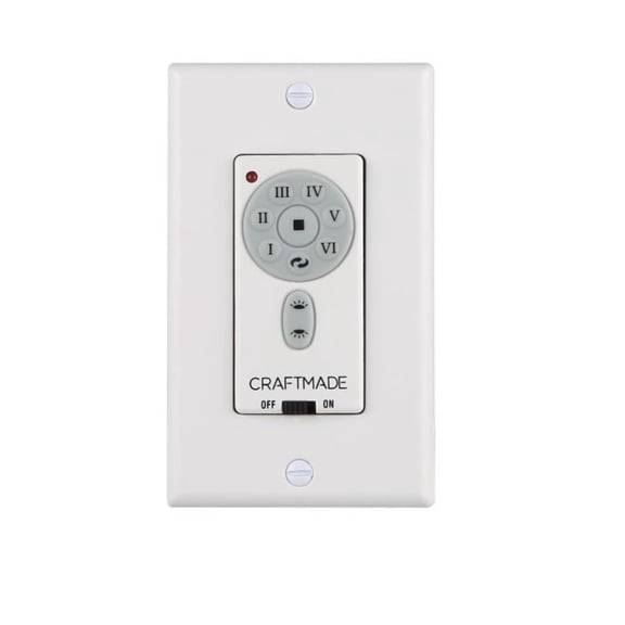 Craftmade Widc-Wall 6-Speed Universal Wi-Fi Wall Control - Black