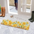 thumbnail image 5 of Sunflower Flowers on White Background (2) Door Mat 30 X 17 Inch Welcome Doormat Indoor Outdoor Entrance Floor Mat Non Slip Spring Summer Decor Rubber Mats, 5 of 6