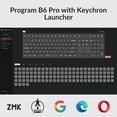 thumbnail image 2 of Teclado inalámbrico Keychron B6 Pro de tamaño completo ZMK blanco marfil, 2 of 8
