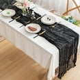 thumbnail image 5 of Cheesecloth Table Runner Boho Gauze Cheese Cloth Table Runner 35x157 Inch Long Romantic Sheer Table Runner For Wedding Bridal Baby Shower Birthday Party, Usupdd 2025 Cheesecloth Table Runner, 5 of 6