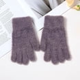 thumbnail image 2 of PMVFHDE Winter Gloves Couples Cycling Windproof Wool Warm Thick Solid Color Screen Cold Knit, 2 of 9