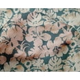 thumbnail image 5 of oneOone Silk Tabby Dark Teal Green Fabric Floral & Leaves Quilting Supplies Print Sewing Fabric By The Yard 42 Inch Wide, 5 of 6