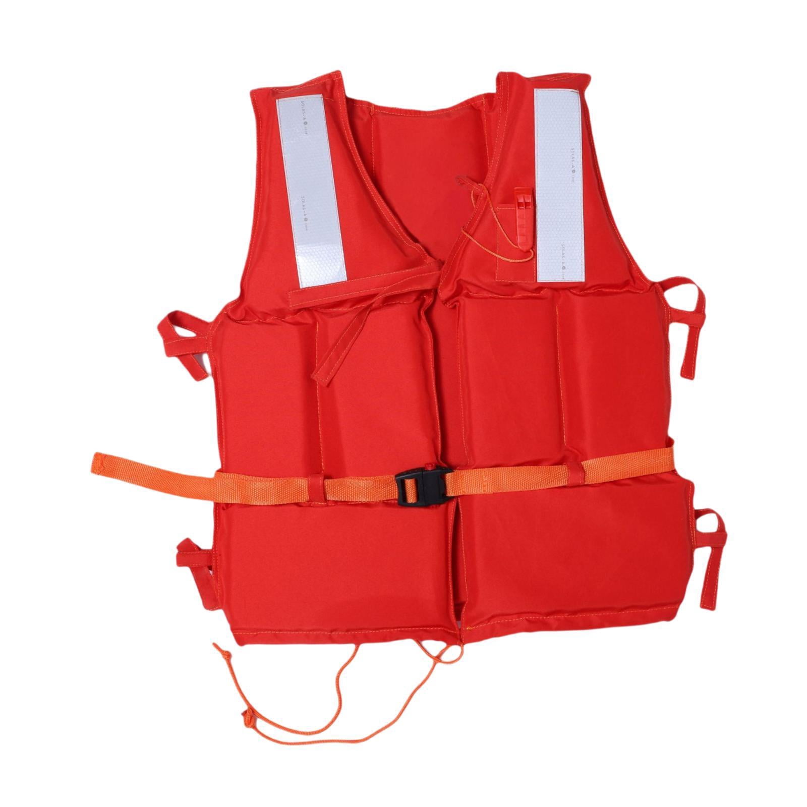 Marine Life Jacket Life Vest Buoyancy Vest Lightweight Oxford Cloth for Adult Watersports Boating Kayaking