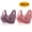 Watermelon Red, variant on Crunowin 2Pc Bra For Seniors Front Closure for Women, Soft Casual Bra Plus Size Wire Free Lingerie Purple M