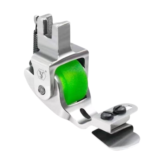 Pie de prensador de hemmer enrollado, suministros versátiles ajustables para principiantes para mujeres piezas de costura de la máquina de coser pie Rueda de goma verde