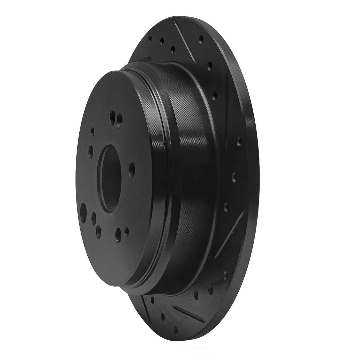 Dynamic Friction Company 633-59047R DFC Brake Rotor - Drilled And Slotted - Black