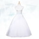 thumbnail image 5 of Enagua de novia para mujer, de crinolina, sin hueso, de gasa de cuatro capas, con cinturilla elástica y tirantes (blanca), 5 of 8