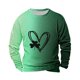 thumbnail image 2 of Ceisia men's Loose Fit Crew Neck Long Sleeve Waffle Knit Top for Holiday Casual Wear Green M Gifts, 2 of 3