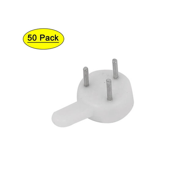Uxcell Plastic Wall Hook Nails for Hanging Pictures Frame, 50 Pack