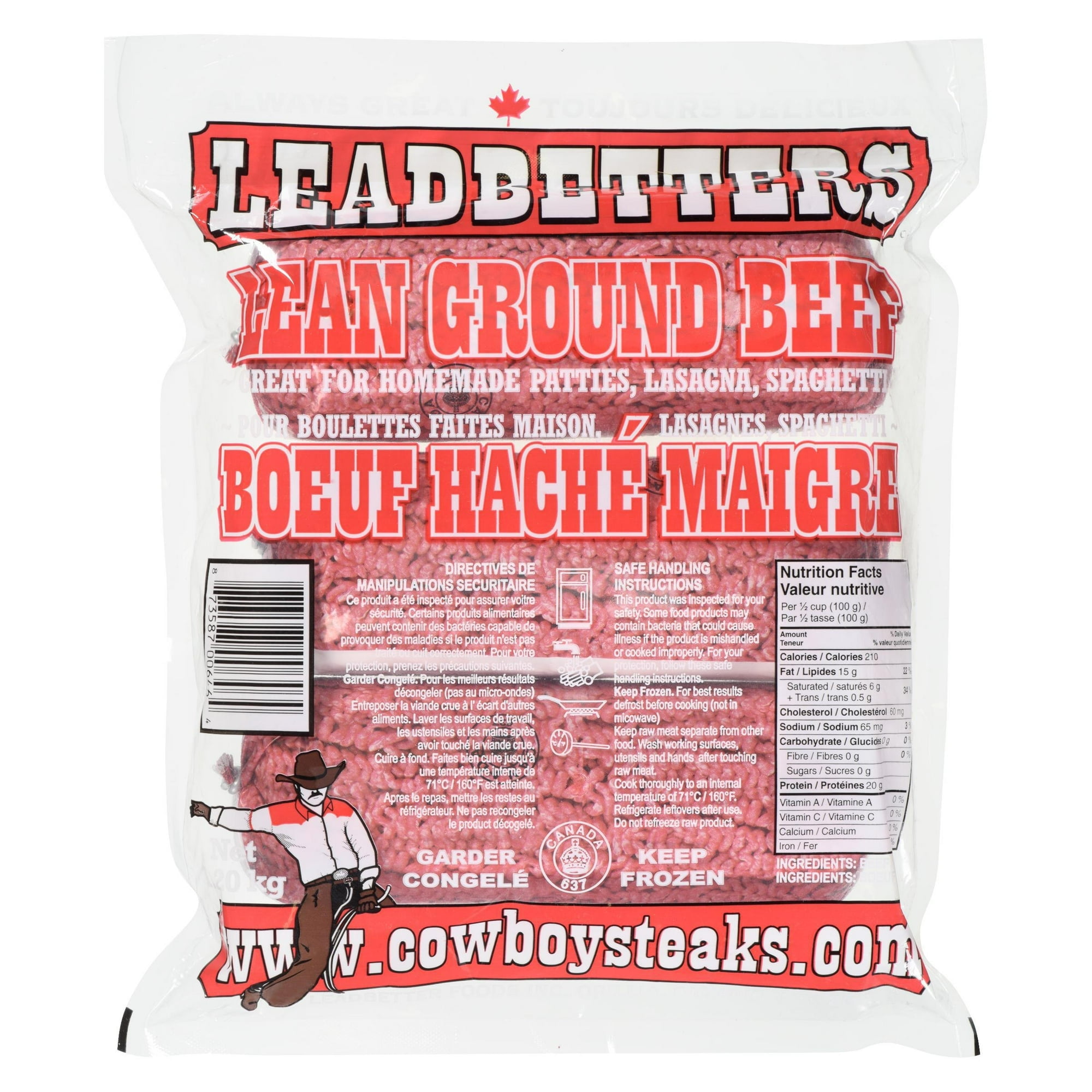 Leadbetters Boeuf Haché Maigre