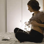 Evenflo Advanced Double Electric Breast Pump with Breastshields and Milk Storage Bottles, Lightweight