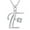 E, variant on YUEHAO Necklaces & Pendants Fashion Women Gift 26 English Letter Name Chain Pendant Necklaces Jewelry O