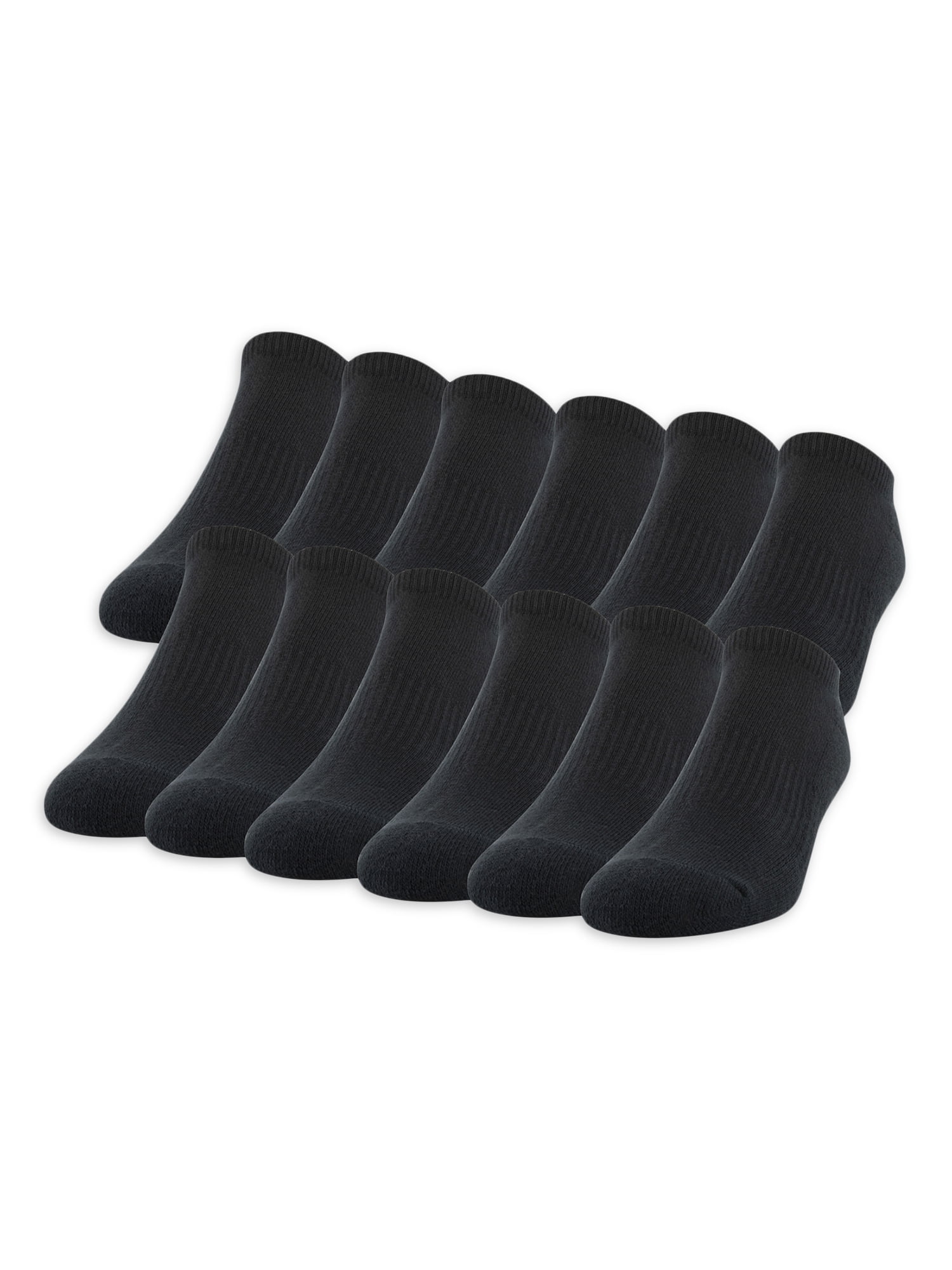 Athletic Works Men's No Show Cushion Socks, 12-Pack - Walmart.com