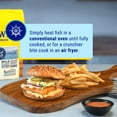 thumbnail image 4 of Gorton’s Breaded Fish Sandwich Cut from 100% Whole Fish Fillets (Not Minced), Wild Caught Alaskan Pollock, Frozen, 8 Count, 18.3 Ounce Resealable Bag, 4 of 10