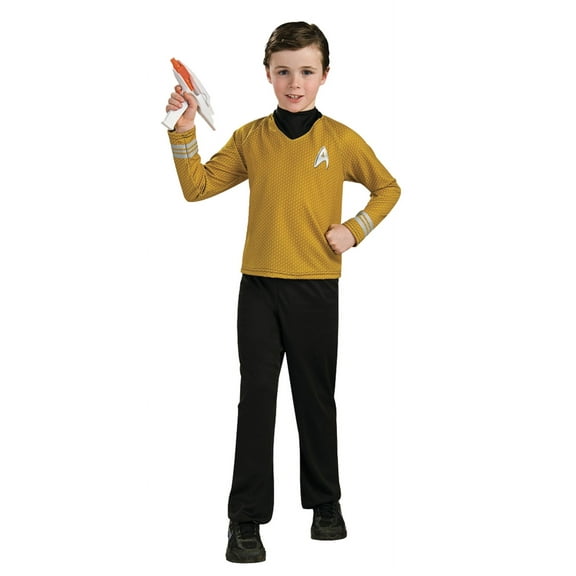 Ruby Slipper Sales Co., LLC (Rubies) Star Trek Movie Deluxe Gold Shirt Costume Child Medium Male