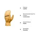 thumbnail image 4 of Kinco 1930-L Men's Axeman Lined Cowhide Chopper Mittens, Heat keep Thermal Lining, Golden (Size: Large), 4 of 6