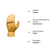 Kinco 1930-L Mens Axeman Grain Cowhide Leather Chopper Mitten, Large - Quantity 1
