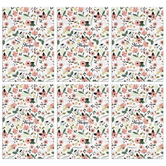 6 Pcs Funny Kitchen Towels,Pioneer Flower Floral Print Pattern Microfiber Dish Towels,Kitchen Tea Towels,Kitchen Towel Set (18" X 26")