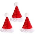thumbnail image 2 of 3Pcs Christmas Tree Hat Cap Honeycomb Paper Home Holiday Party Supply  Decor, 2 of 9
