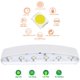 thumbnail image 3 of Aplique de pared LED para interior de 12 W, blanco, moderno, de aluminio, resistente al agua IP65, para exterior, foco de luz vertical para salón, dormitorio, recibidor, escalera y camino (blanco cáli, 3 of 5