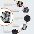 thumbnail image 3 of Guantes de bicicleta para niños Niños Niñas Medio dedo Ciclismo Patinaje, 3 of 7